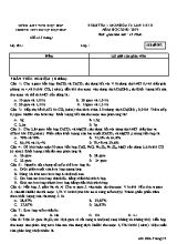 Đề kiểm tra lần 1 học kỳ II môn Hóa học Lớp 12 - Mã đề 002 - Năm học 2018-2019 - Trường THPT huyện Điện Biên (Có đáp án)